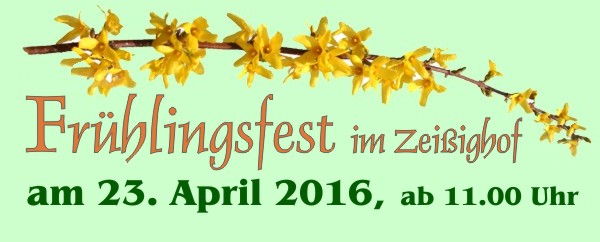 Ankündigung Frühlingsfest am 23. April