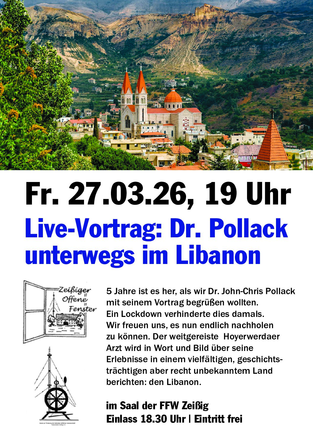 „Zeißiger Offene Fenster“ – Live-Vortrag mit Dr. John-Chris Pollack